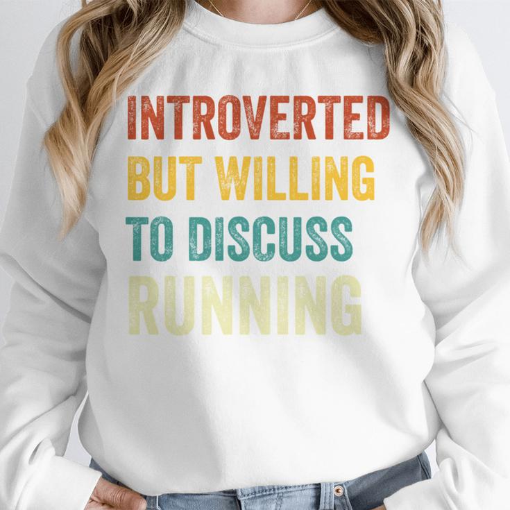 Introverted But Willing To Discuss Running Hobby Unisex Sweatshirt Introverted But Willing To Discuss Running Hobby Unisex Sweatshirt