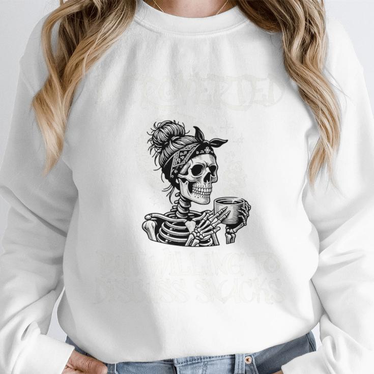 Introverted But Willing To Discuss Snacks Coffee Premium Unisex Sweatshirt Introverted But Willing To Discuss Snacks Coffee Premium Unisex Sweatshirt