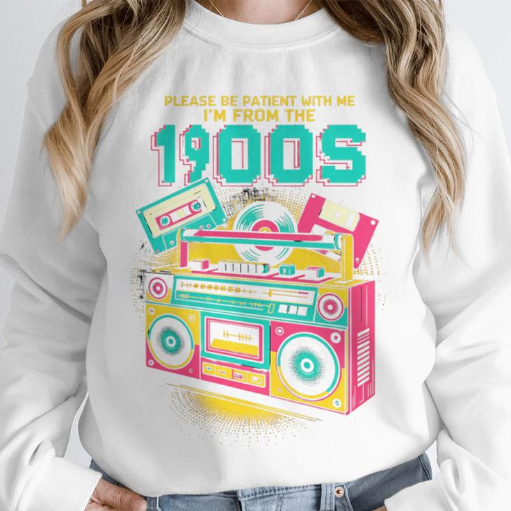 Joke 90s Please Be Patient With Me I'm From The 1900s Premium Tri-Blend Unisex Sweatshirt