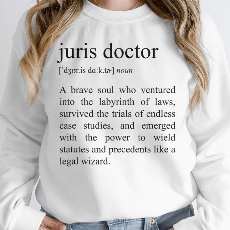 Juris Doctor Definition Law School Graduation Unisex Sweatshirt