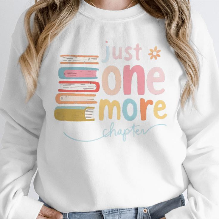 Just One More Chapter Artistic Pastel Book Lover Vibe Unisex Sweatshirt