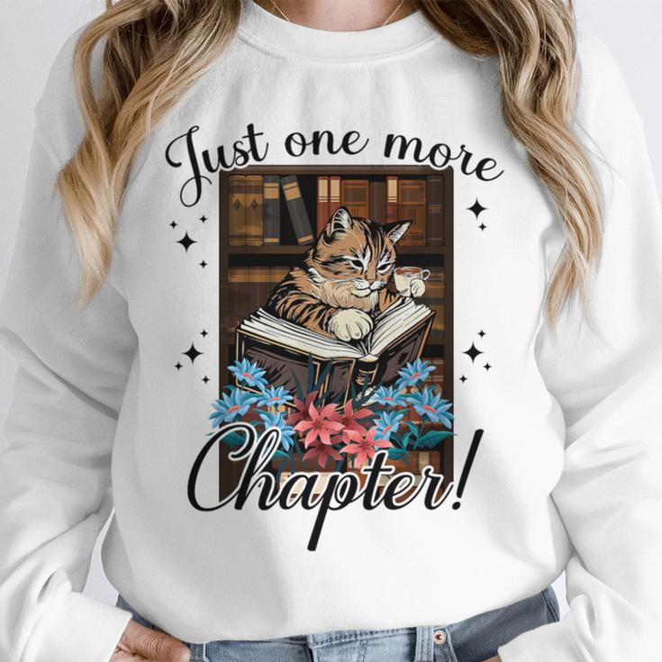 Just One More Chapter Cat Reading Books Coffee Lovers Premium Tri-Blend Unisex Sweatshirt Just One More Chapter Cat Reading Books Coffee Lovers Premium Tri-Blend Unisex Sweatshirt