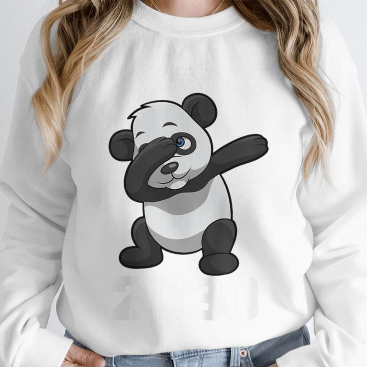 Kids Class Of 2030 Shirt Graduation Dabbing Panda Shirt Unisex Sweatshirt