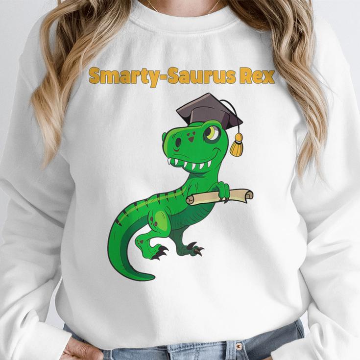 Kids Cute Graduation Dinosaur Smarty Saurus Kinder VPK Pre-k Grad Unisex Sweatshirt