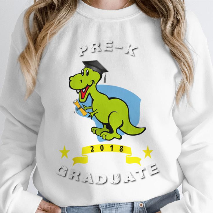 Kids Dinosaur Pre-K Graduation TShirt Kids Preschool Graduation Unisex Sweatshirt