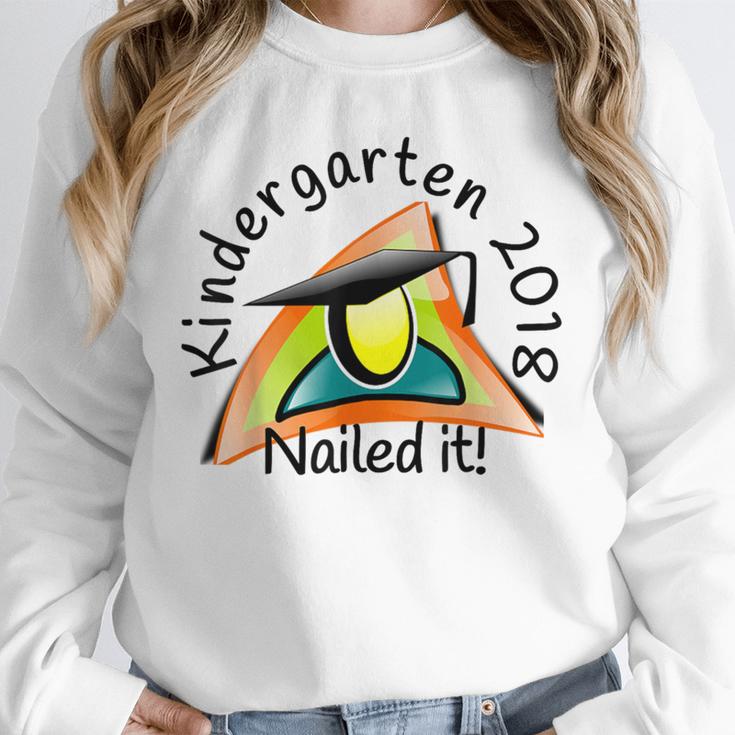 Kids Kindergarten 2018 Nailed It Graduation Unisex Sweatshirt