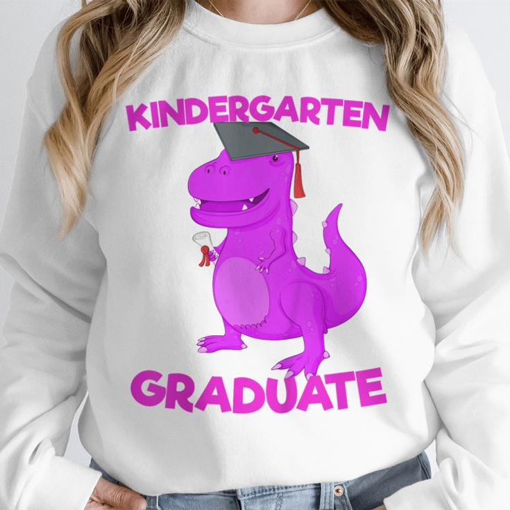 Kids Kindergarten Graduation Idea For Girls Dinosaur Unisex Sweatshirt