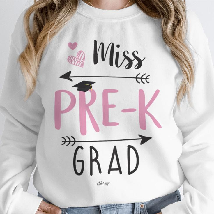 Kids Miss Pre-K Grad Graduation Shirt Cute School Tees Unisex Sweatshirt