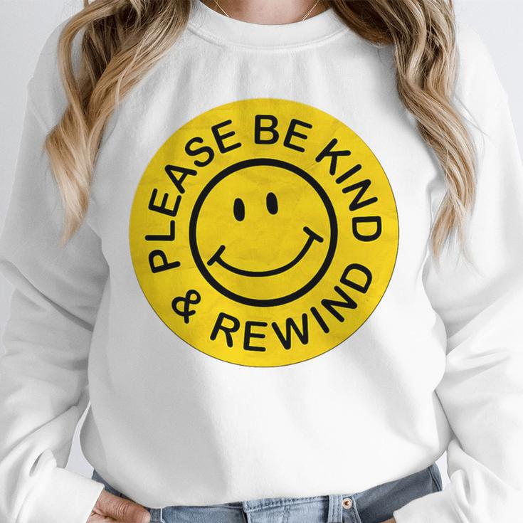 Be Kind Rewind Shirt Retro Nostalgia Sticker 80s 90s Tee Premium Tri-Blend Unisex Sweatshirt Be Kind Rewind Shirt Retro Nostalgia Sticker 80s 90s Tee Premium Tri-Blend Unisex Sweatshirt