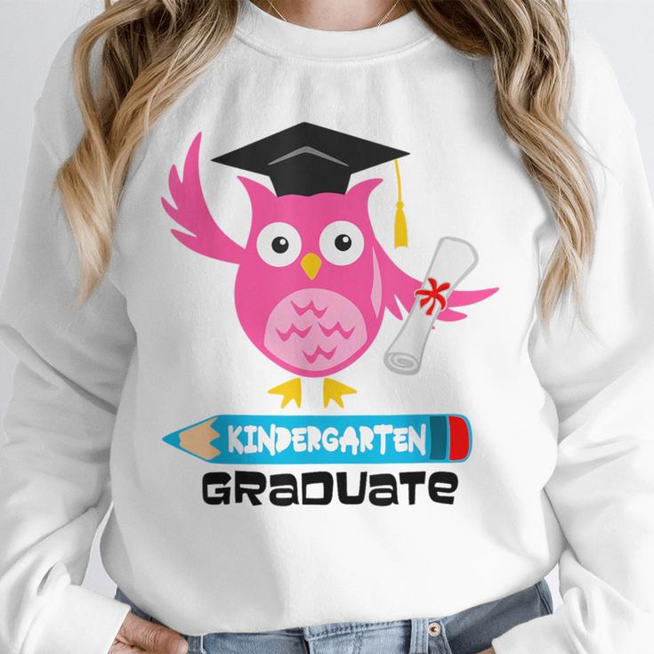 Kindergarten Graduation Tee Shirt Pink Owl T-Shir Unisex Sweatshirt