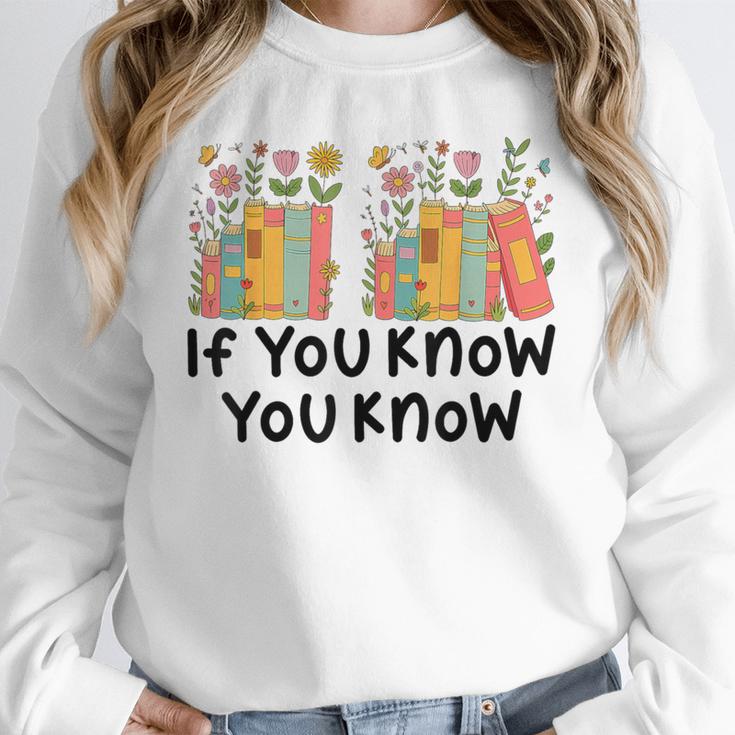If You Know You Know 6 7 Reading Books Merry Christmas Unisex Sweatshirt