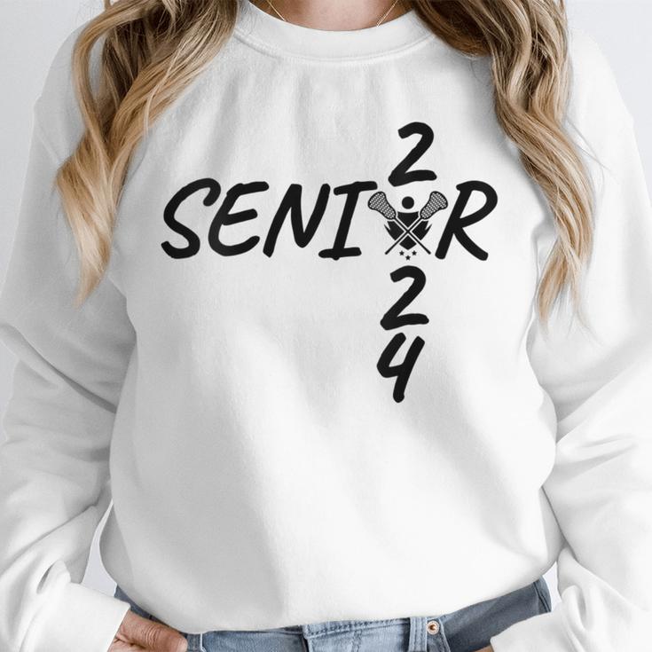 Lacrosse Senior 2024 Sticks And Ball Graduation Unisex Sweatshirt