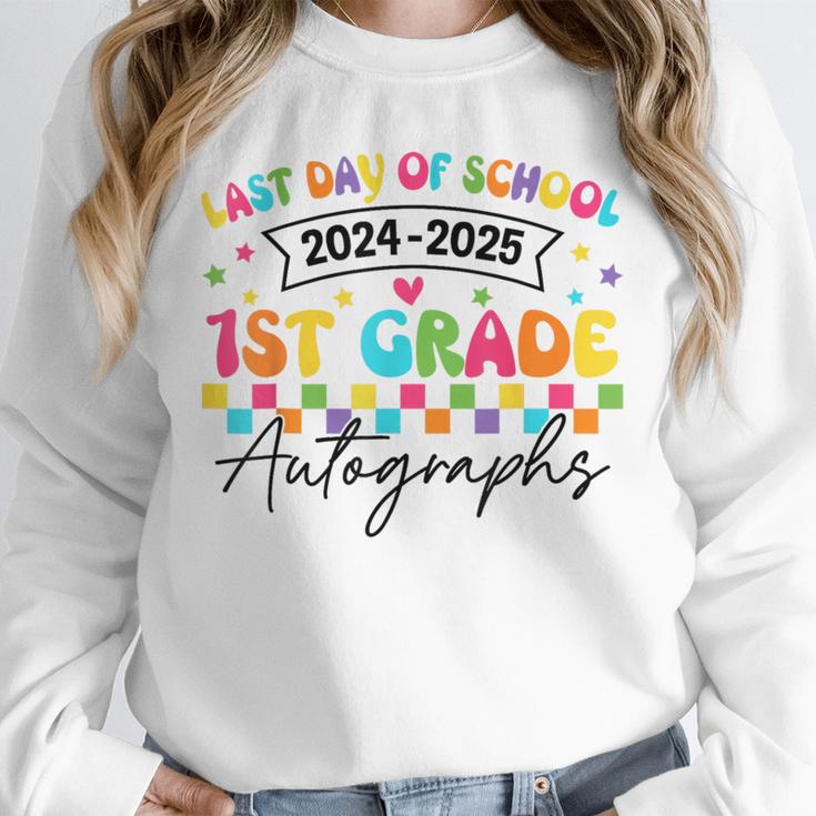 Last Day Of School Autograph 1st Grade Graduation Boys Girls Unisex Sweatshirt