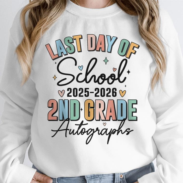 Last Day Of School Autograph 2nd Grade Graduation Boys Girls Unisex Sweatshirt