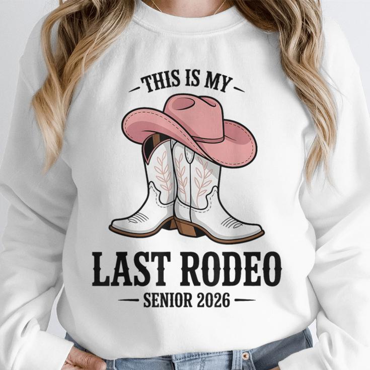 This Is My Last Rodeo Senior 2026 Cowgirl Graduation Unisex Sweatshirt