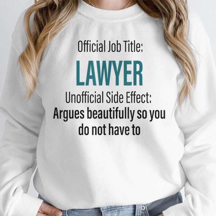 Lawyer Definition Quote Attorney Student Graduation Unisex Sweatshirt