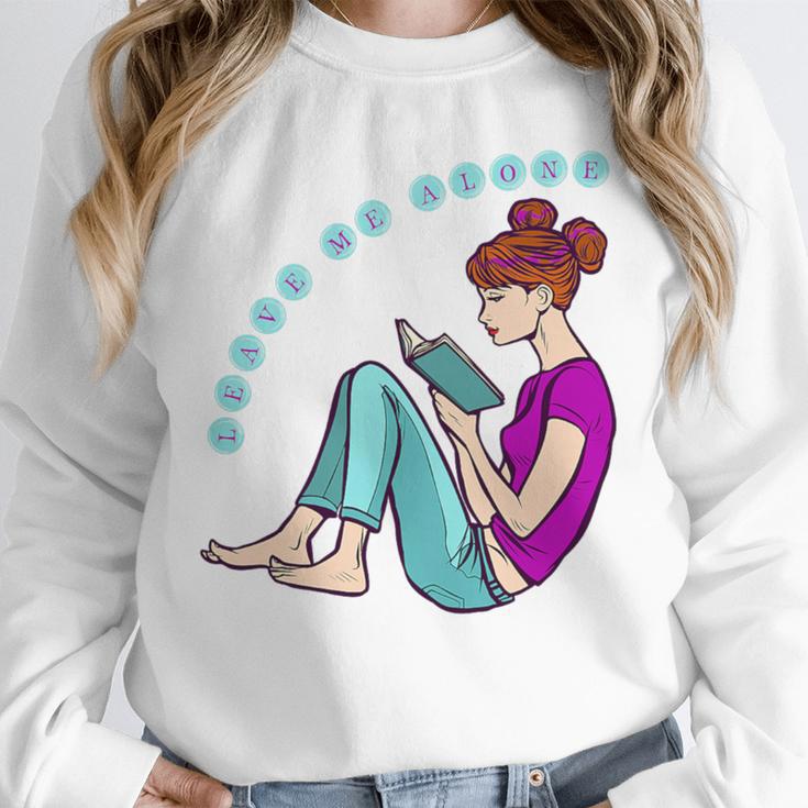 Leave Me Alone I'm Reading a Book For Bookworms Premium Tri-Blend Unisex Sweatshirt