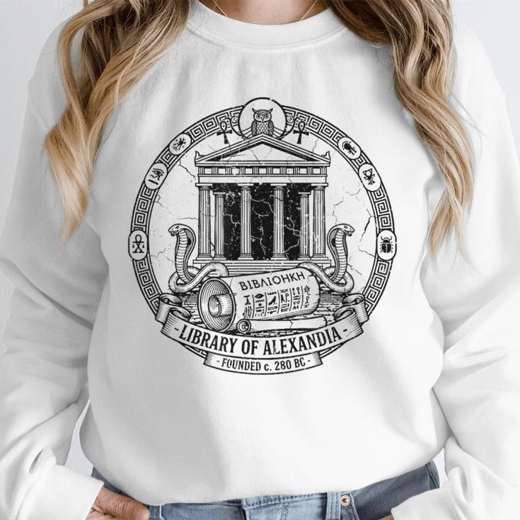 Library Of Alexandria Ancient Book Lover Librarian Books Unisex Sweatshirt