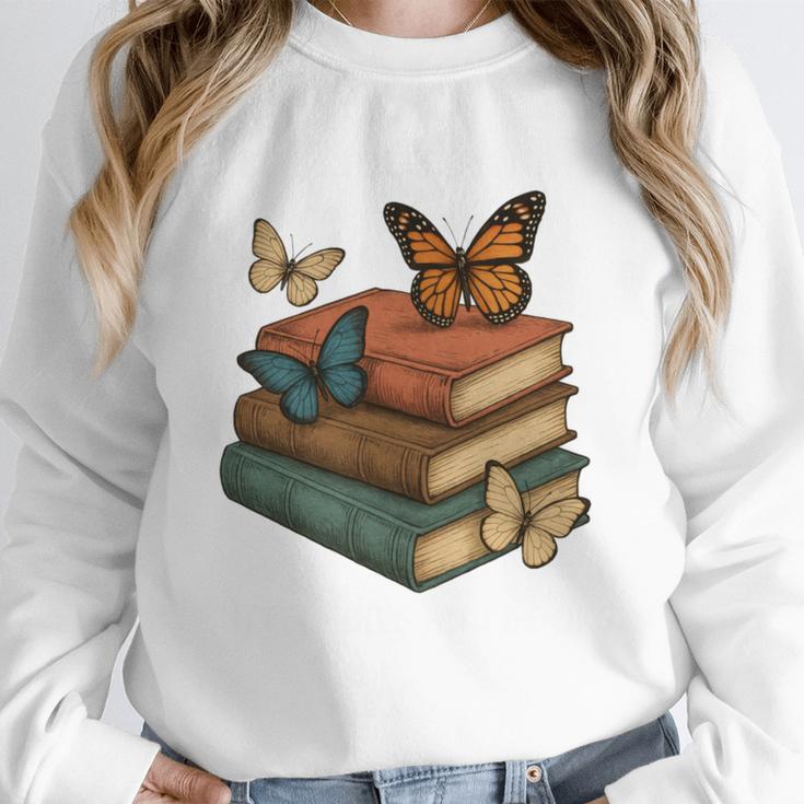 Life Is Better With Butterflies And Books Cute Butterfly Unisex Sweatshirt Life Is Better With Butterflies And Books Cute Butterfly Unisex Sweatshirt