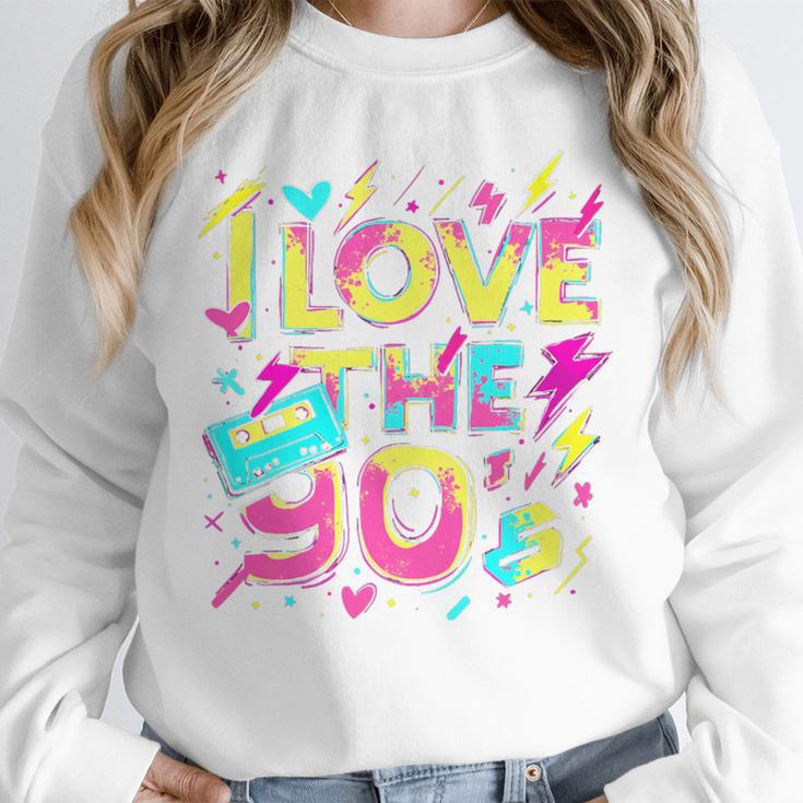 I Love The 90'S 90s Retro Nostalgia Premium Tri-Blend Unisex Sweatshirt I Love The 90'S 90s Retro Nostalgia Premium Tri-Blend Unisex Sweatshirt