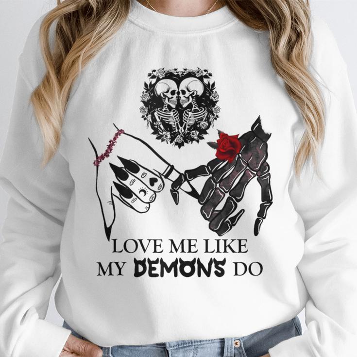 Love Me Like My Demons Do Dark Romance Merch Smutty Book Unisex Sweatshirt Love Me Like My Demons Do Dark Romance Merch Smutty Book Unisex Sweatshirt