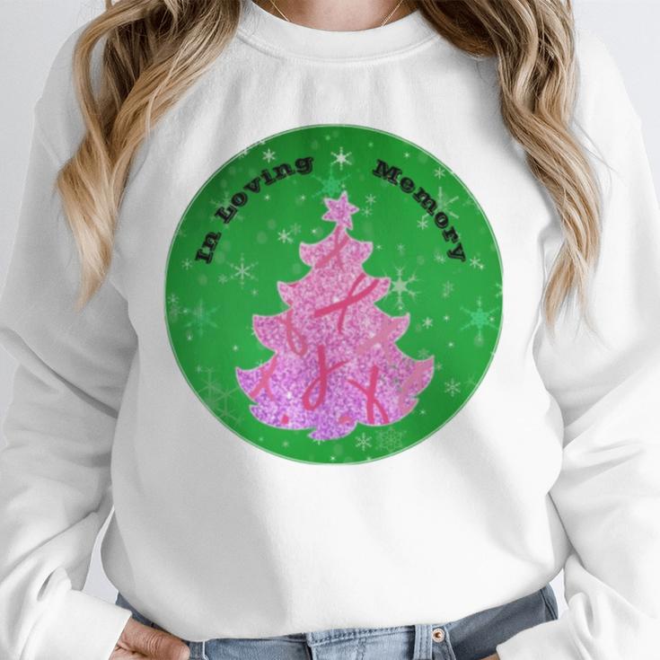 In Loving Memory Cancer Christmas Tree Memorial Unisex Sweatshirt In Loving Memory Cancer Christmas Tree Memorial Unisex Sweatshirt