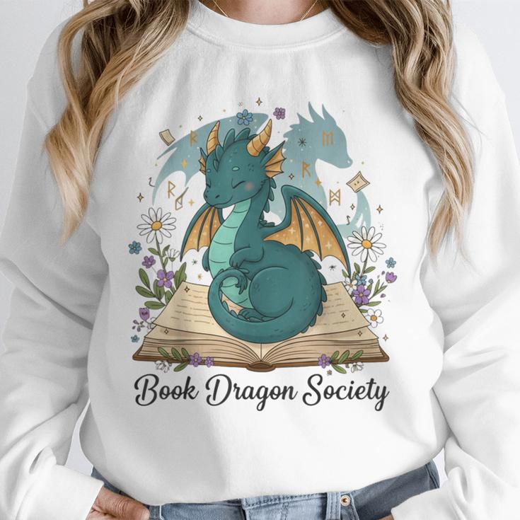 Magical Book Dragon Fantasy Reading Enthusiast Art Unisex Sweatshirt Magical Book Dragon Fantasy Reading Enthusiast Art Unisex Sweatshirt