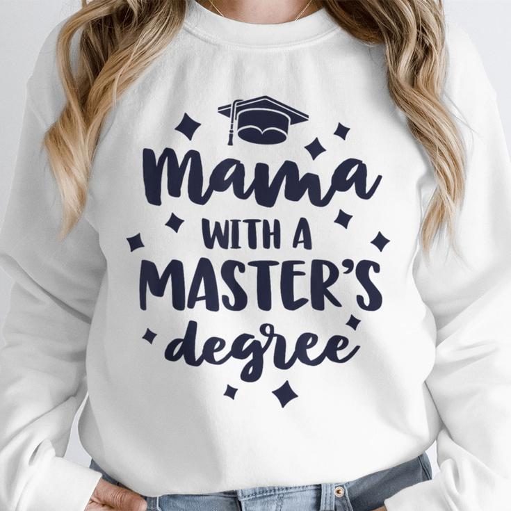 Mama With A Masters Degree Graduation Ceremony Mom Unisex Sweatshirt