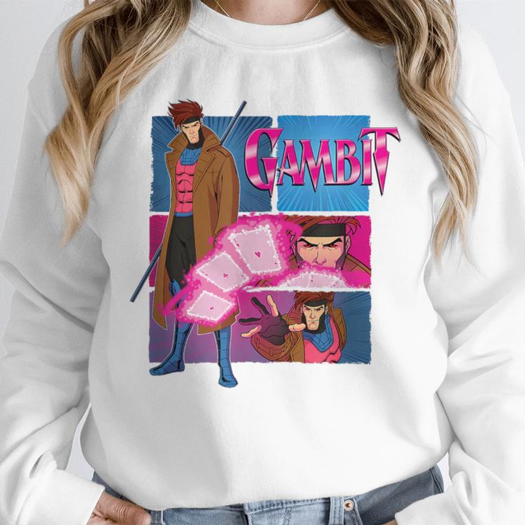 Marvel X-Men '97 Vintage Classic Gambit Comic Book Panels Unisex Sweatshirt Marvel X-Men '97 Vintage Classic Gambit Comic Book Panels Unisex Sweatshirt