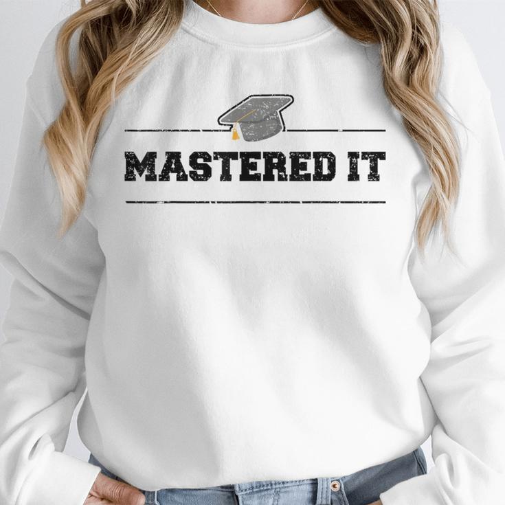 Masters Degree Graduation For Graduates Him Her Grads Unisex Sweatshirt