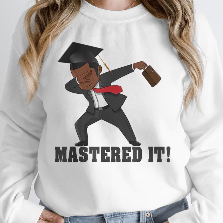 Masters Graduation Mastered It Dabbing Man Tee Unisex Sweatshirt