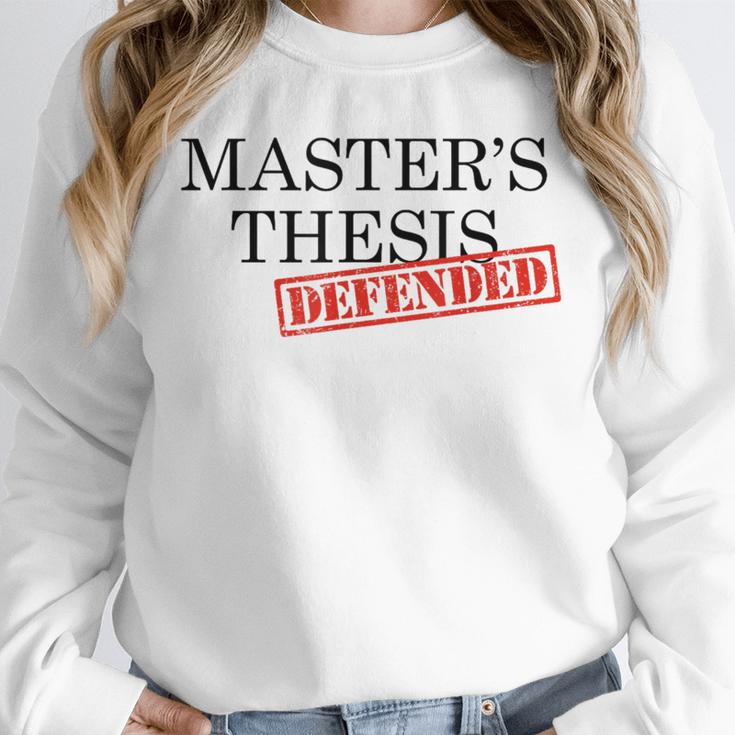 Master's Thesis Defense Tshirt Masters Graduation Shirt Unisex Sweatshirt