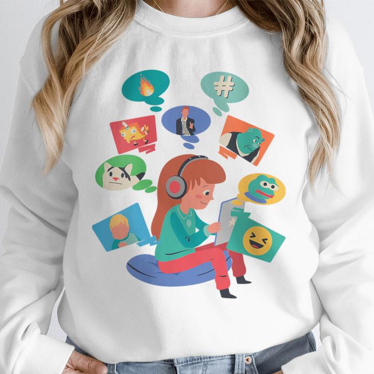 Memes Speak Louder Introvert Anti People Meme Lovers Quiet Unisex Sweatshirt