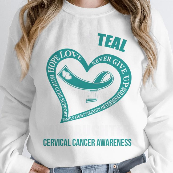 In My Memory Of My Daughter CERVICAL CANCER AWARENESS Unisex Sweatshirt
