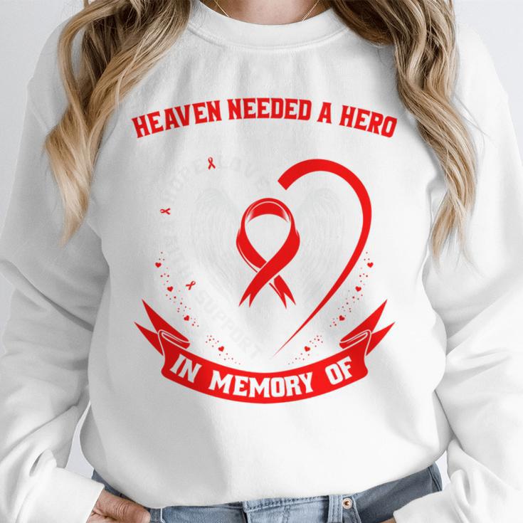 Mom Heart Disease Awareness In Remembrance Memory Of Unisex Sweatshirt