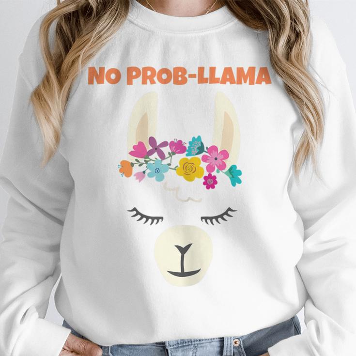 No Prob Llama Birthday Graduation Women Kids Girls Unisex Sweatshirt