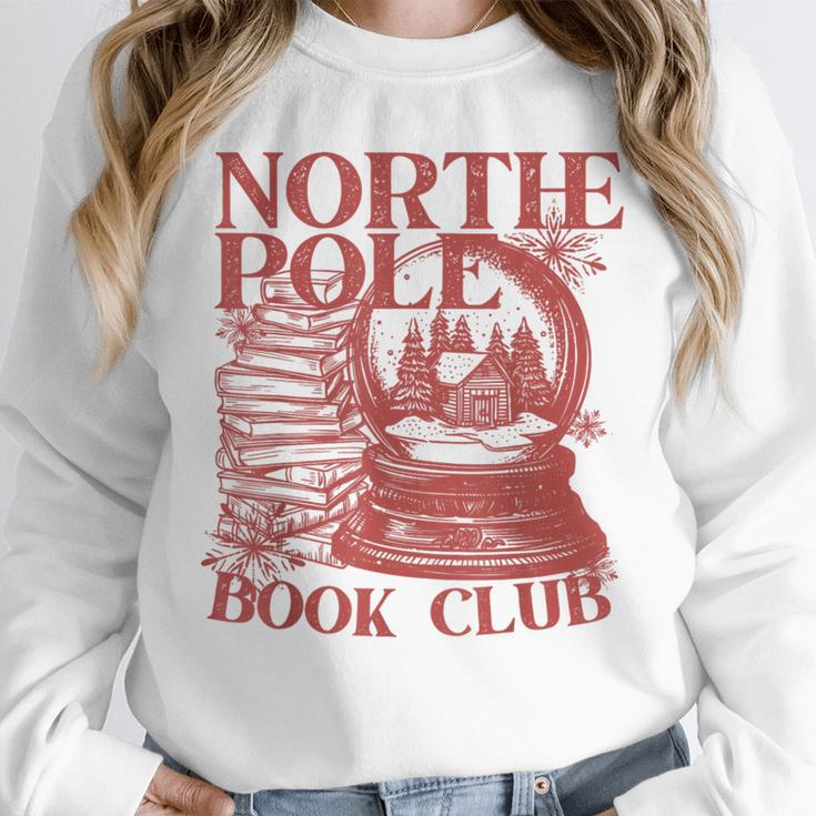 North Pole Book Club Christmas Unisex Sweatshirt North Pole Book Club Christmas Unisex Sweatshirt