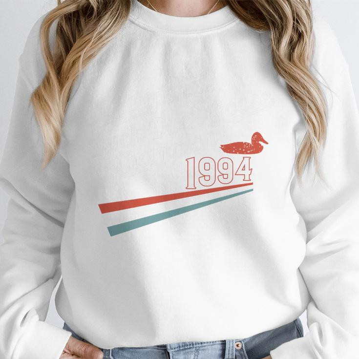Nostalgia 90s Duck Goose Premium Tri-Blend Unisex Sweatshirt