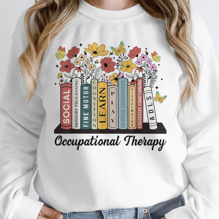 Occupational Therapy Wildflower Book OT Therapist Assistant Unisex Sweatshirt