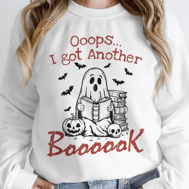 Oops I Got Another Book Boo Ghost Read Book Unisex Sweatshirt