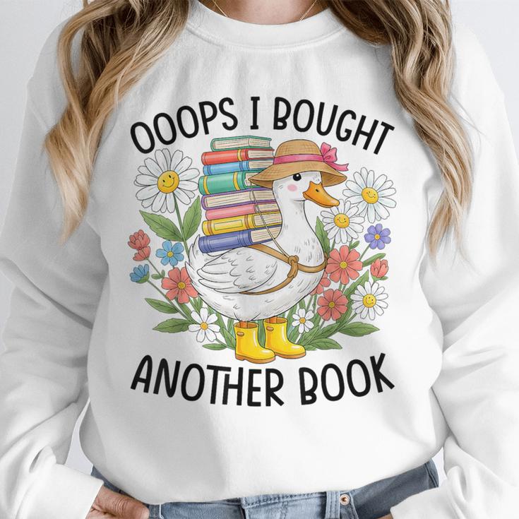Oops I Bought Another Book Goose Unisex Sweatshirt