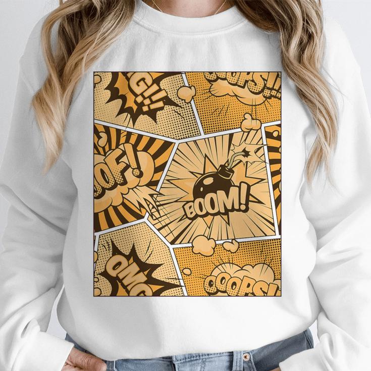 Orange Comic Book Orange Color Graphic Premium Tri-Blend Unisex Sweatshirt Orange Comic Book Orange Color Graphic Premium Tri-Blend Unisex Sweatshirt