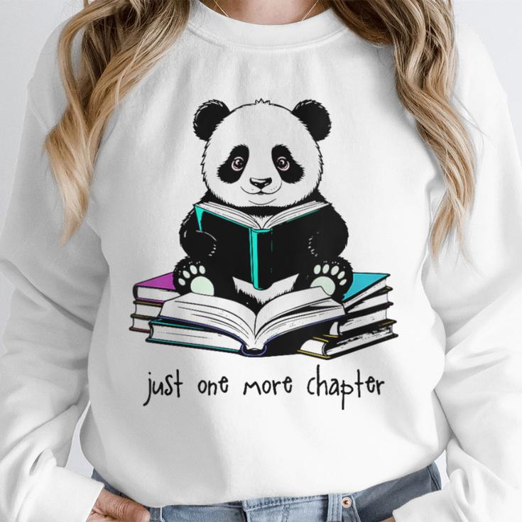 Panda Reading Chapter Books Unisex Sweatshirt