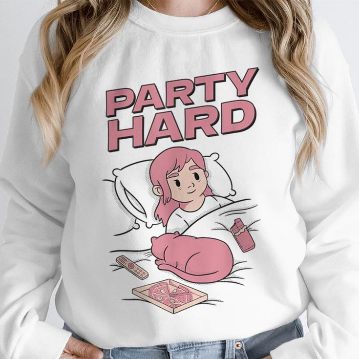 Party Hard Comfortable Stay At Home Introvert Unisex Sweatshirt Party Hard Comfortable Stay At Home Introvert Unisex Sweatshirt