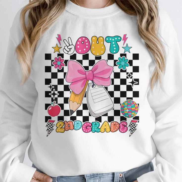 Peace Out 2nd Grade Graduation Last Day School Second Grade Unisex Sweatshirt