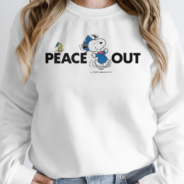 Peanuts Graduation Peace Out Snoopy Woodstock Unisex Sweatshirt