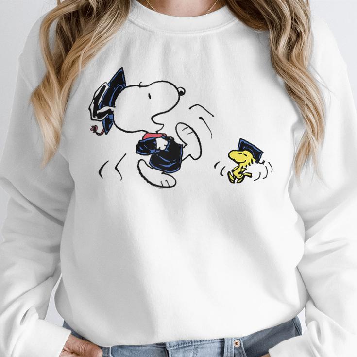 Peanuts Graduation Squad Snoopy Woodstock Raglan Baseball Tee Unisex Sweatshirt