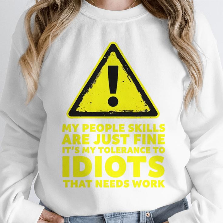 My People Skills Are Just Fine Sarcastic Introvert Premium Tri-Blend Unisex Sweatshirt My People Skills Are Just Fine Sarcastic Introvert Premium Tri-Blend Unisex Sweatshirt