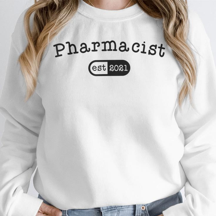 Pharmacy Student TShirt Pharmacist Graduation Est 2021 Unisex Sweatshirt