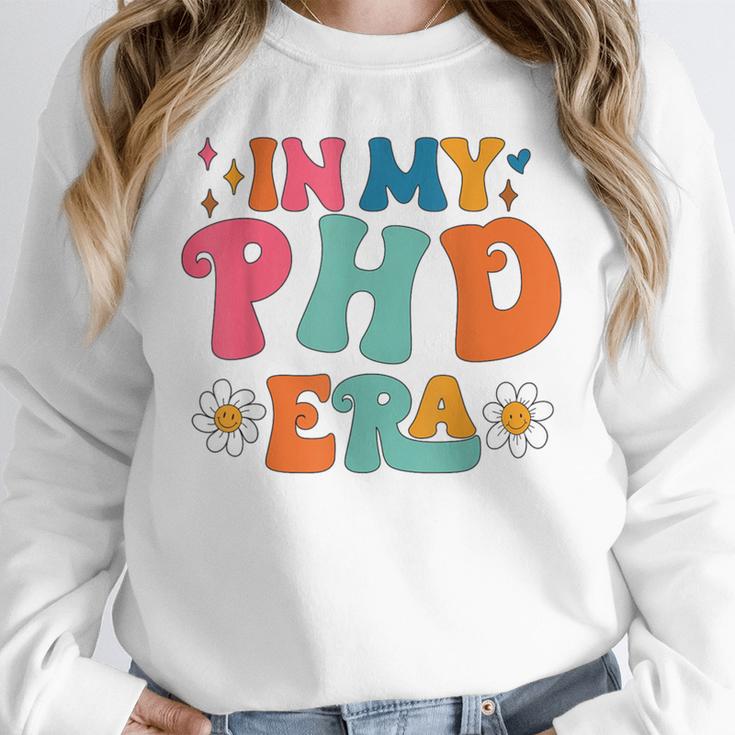 In My Phd Era Groovy Phd Graduation Future Doctor Unisex Sweatshirt